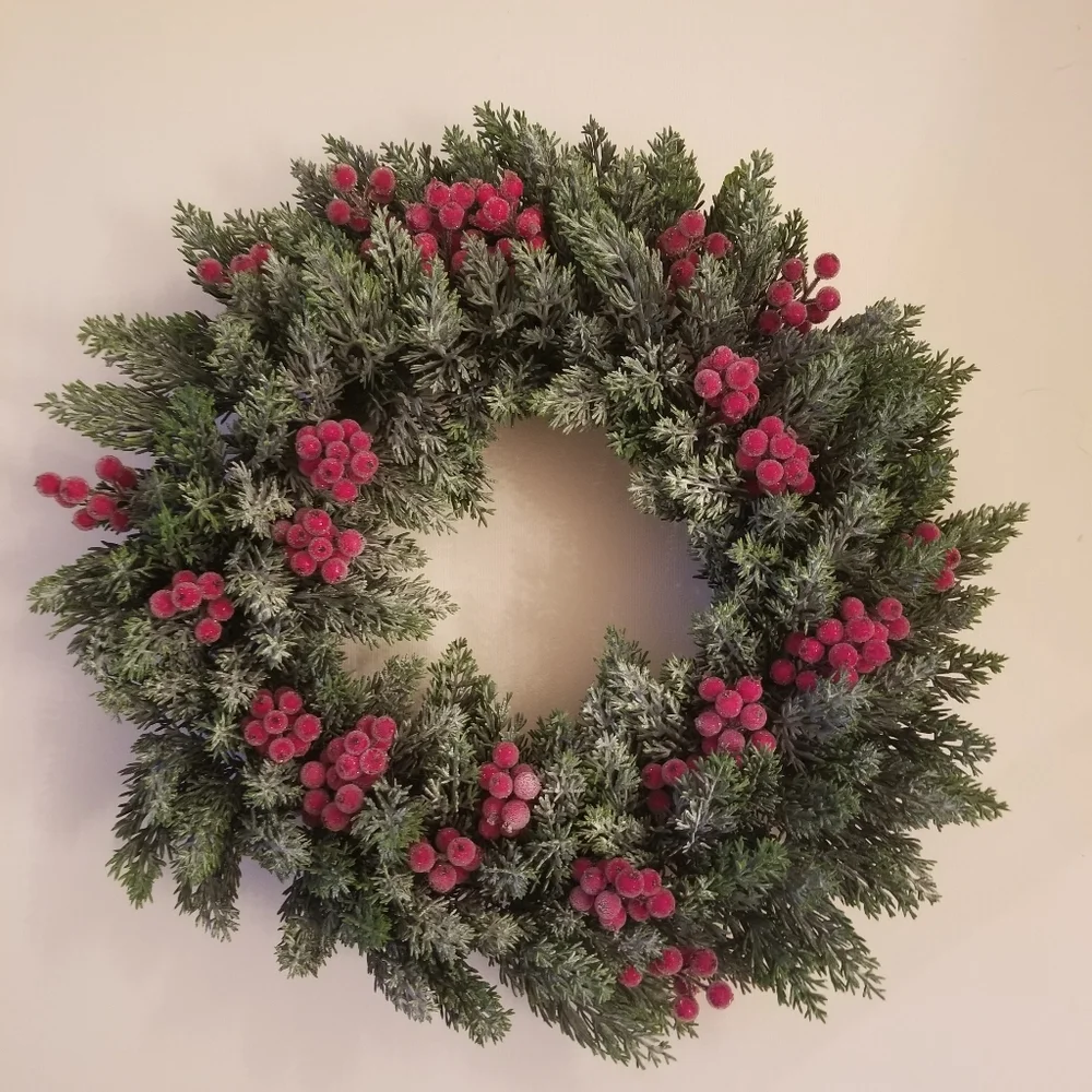 New Frosted Berry Fern Wreath